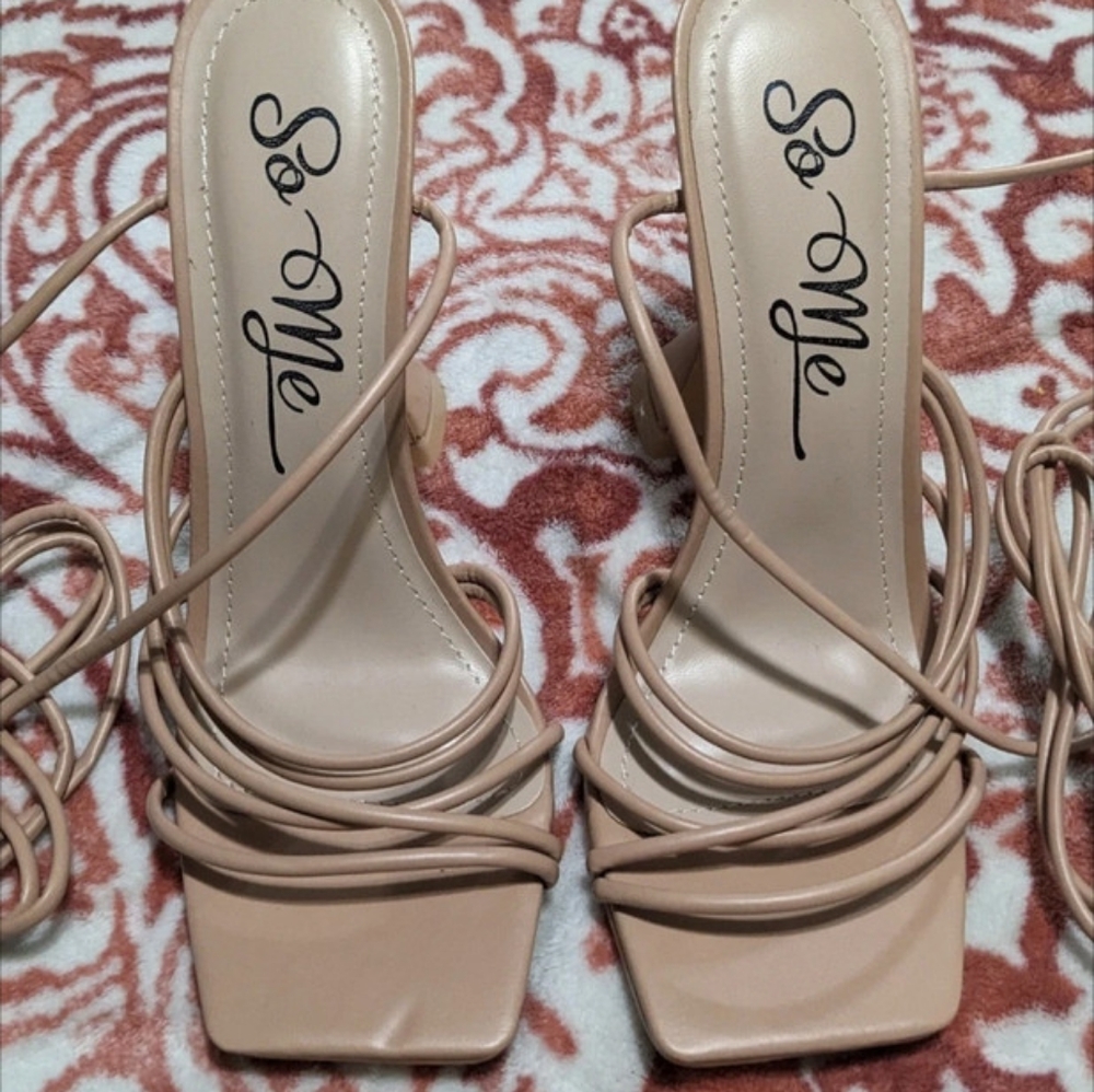 Lace up heels